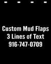 custom semi truck mud flaps