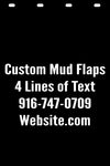 custom semi truck mud flaps