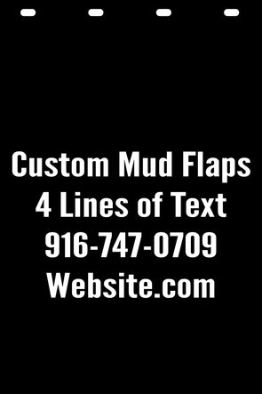 custom semi truck mud flaps