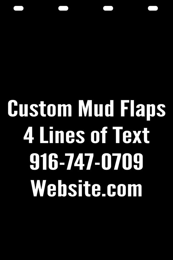 custom semi truck mud flaps